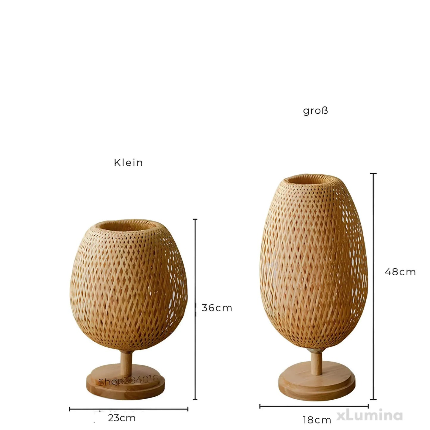 AntiekBamboe - Vintage bamboe tafellamp