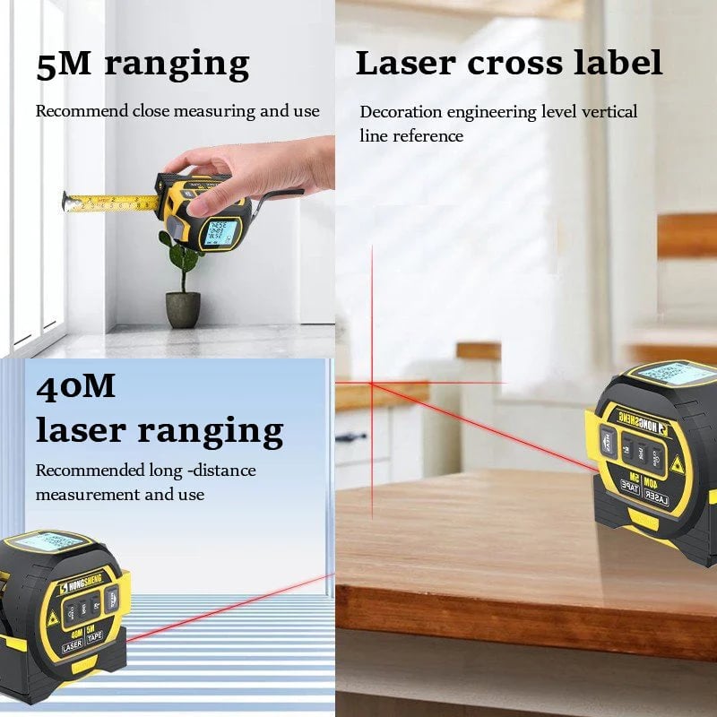 MeasurePro | nauwkeurig 3-in-1 infrarood laser meetlint