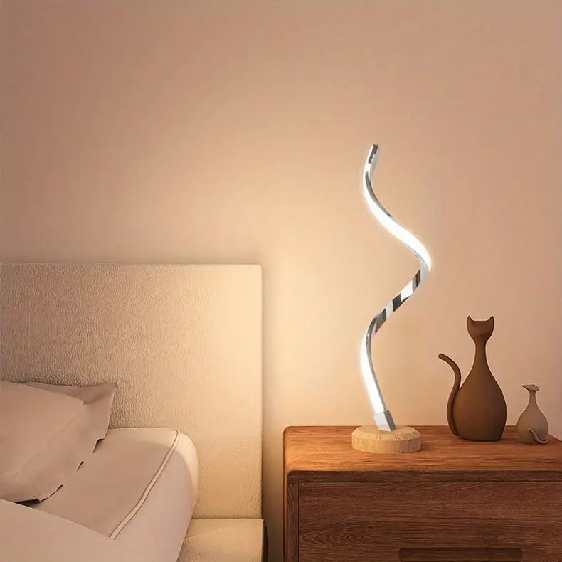 DimGlow | Luksuriøs & Moderne Træbord Lamp