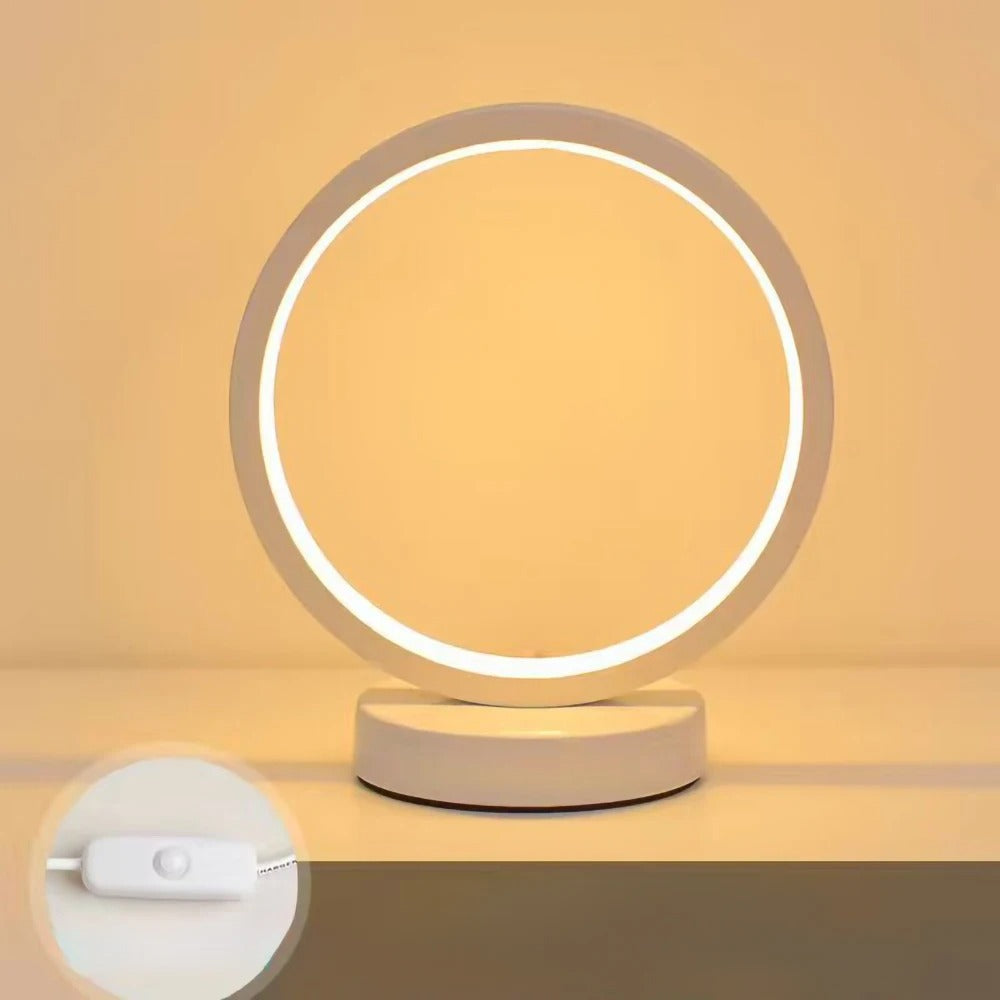 BlumenSchein | Ronde tafellamp met elegante bloemencreatie voor een stijlvolle ambiance