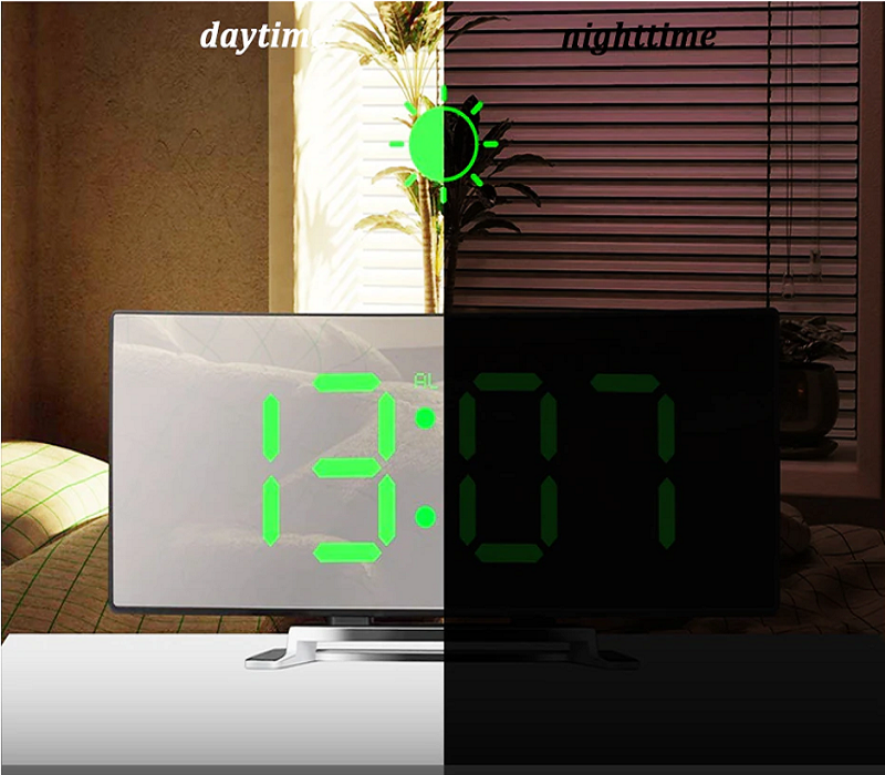 Curve-Clock | Gebogen LED digitale wekker