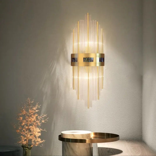 GleamTower | Luxe gouden wandlamp