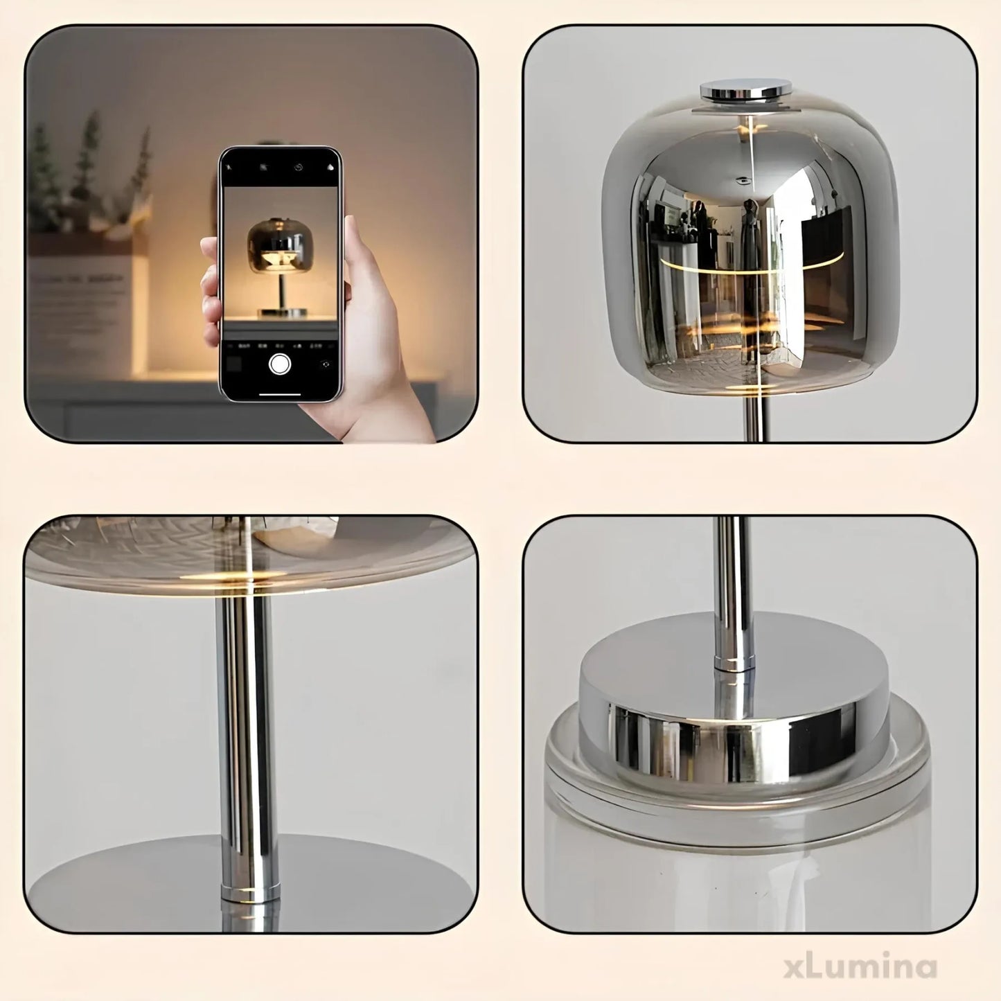 Decoratieve Scandinavische - eenvoudige glazen tafellamp