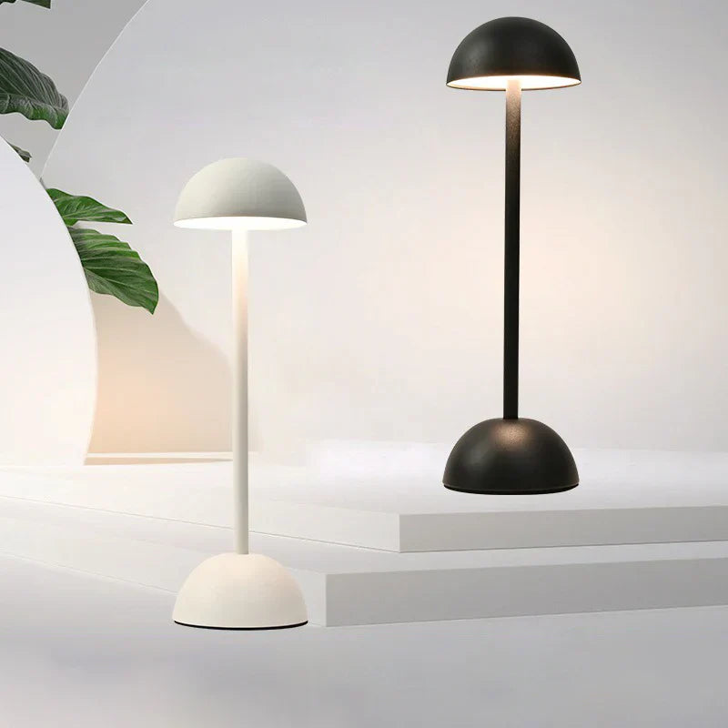 MushroomGlow Paddenstoel Tafellamp | Draadloze LED Lamp met Touchbediening & Minimalistisch Design