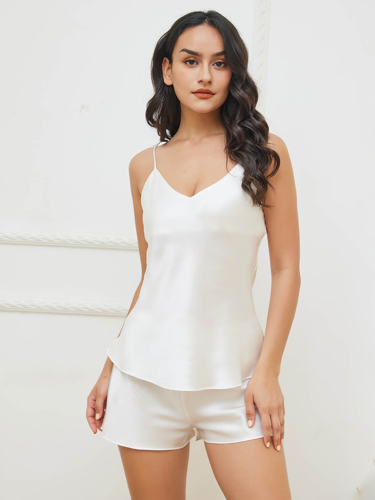Lily Luxe Zijde Dames Pyjama Set – Elegant & Comfortabel Nachtkleding Dames