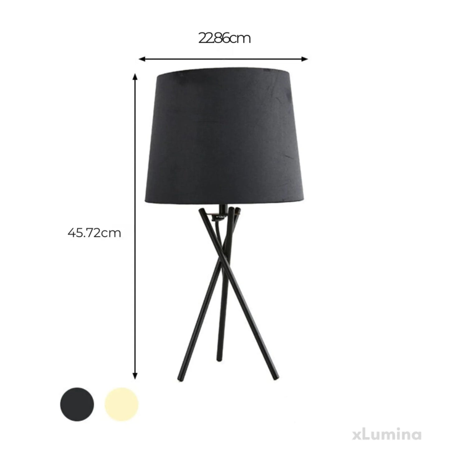 GlowWorks - Minimalistische tafellamp met nachtlampje van trommelstof