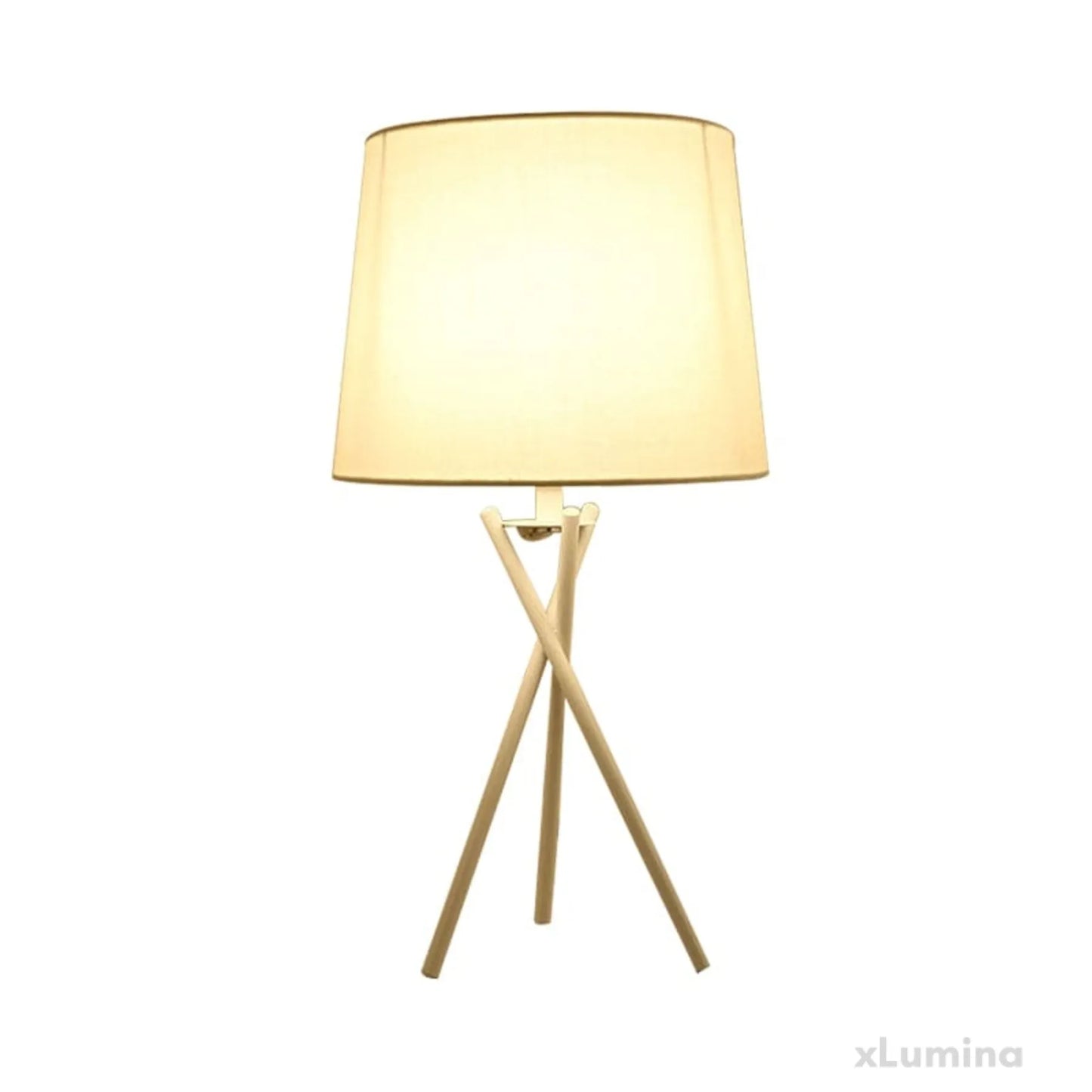 GlowWorks - Minimalistische tafellamp met nachtlampje van trommelstof