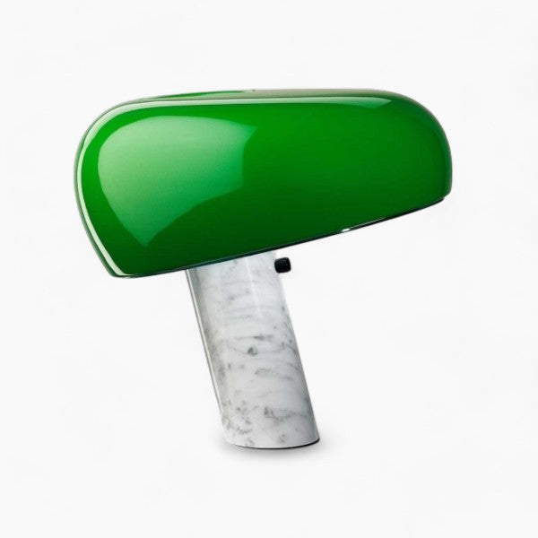 SnoopyLamp | Elegante tafellamp van metaal, glas en marmer
