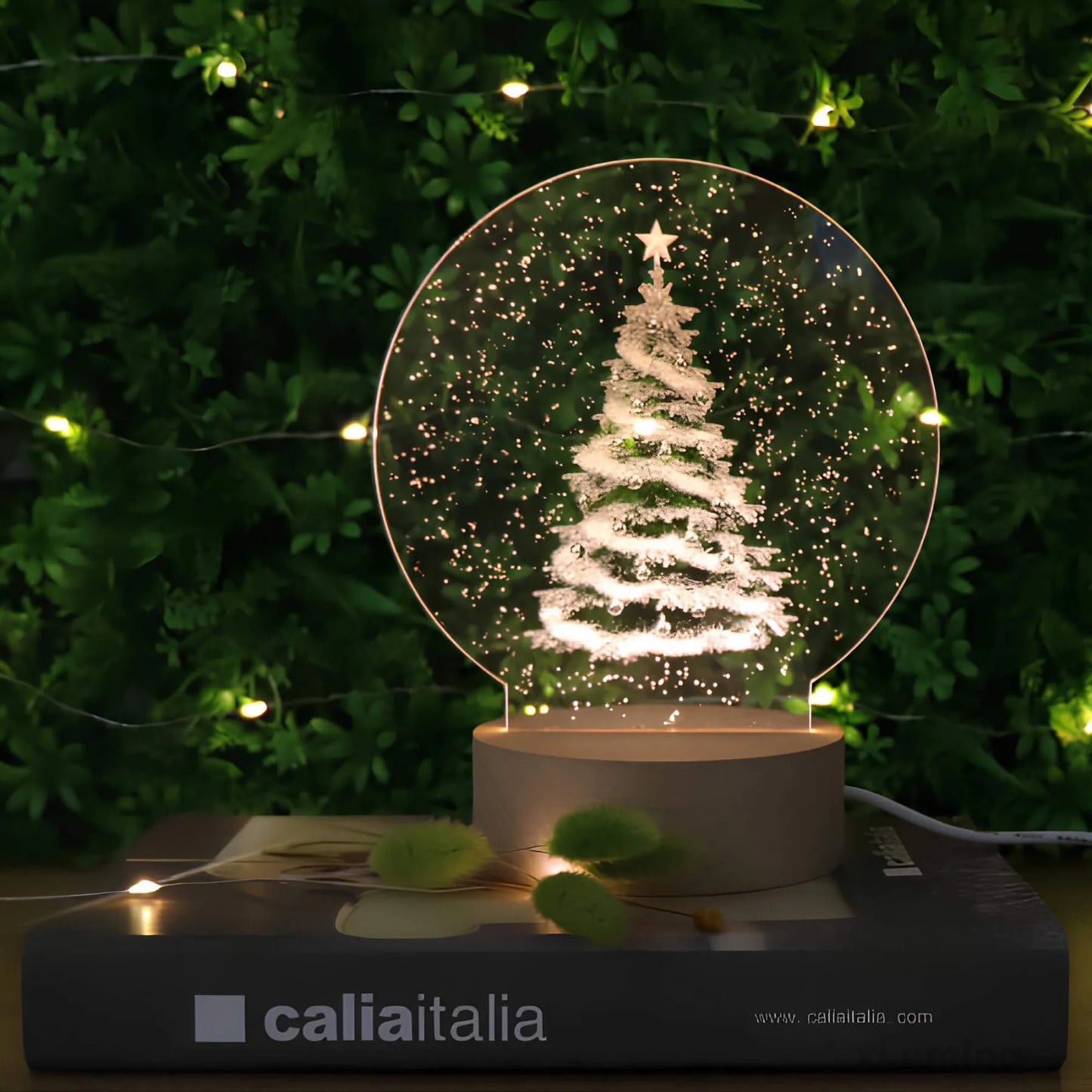 LED kerstboom acryl tafellamp - Klassieke feestelijke verlichting