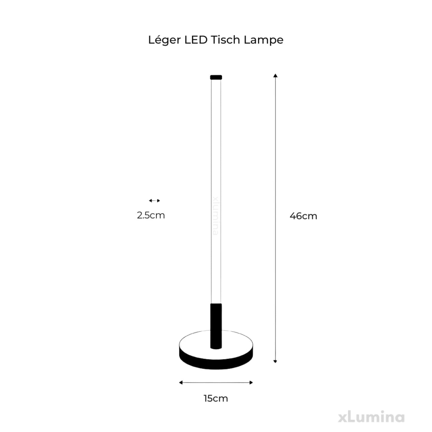 Léger LED tafellamp - Moderne elegantie