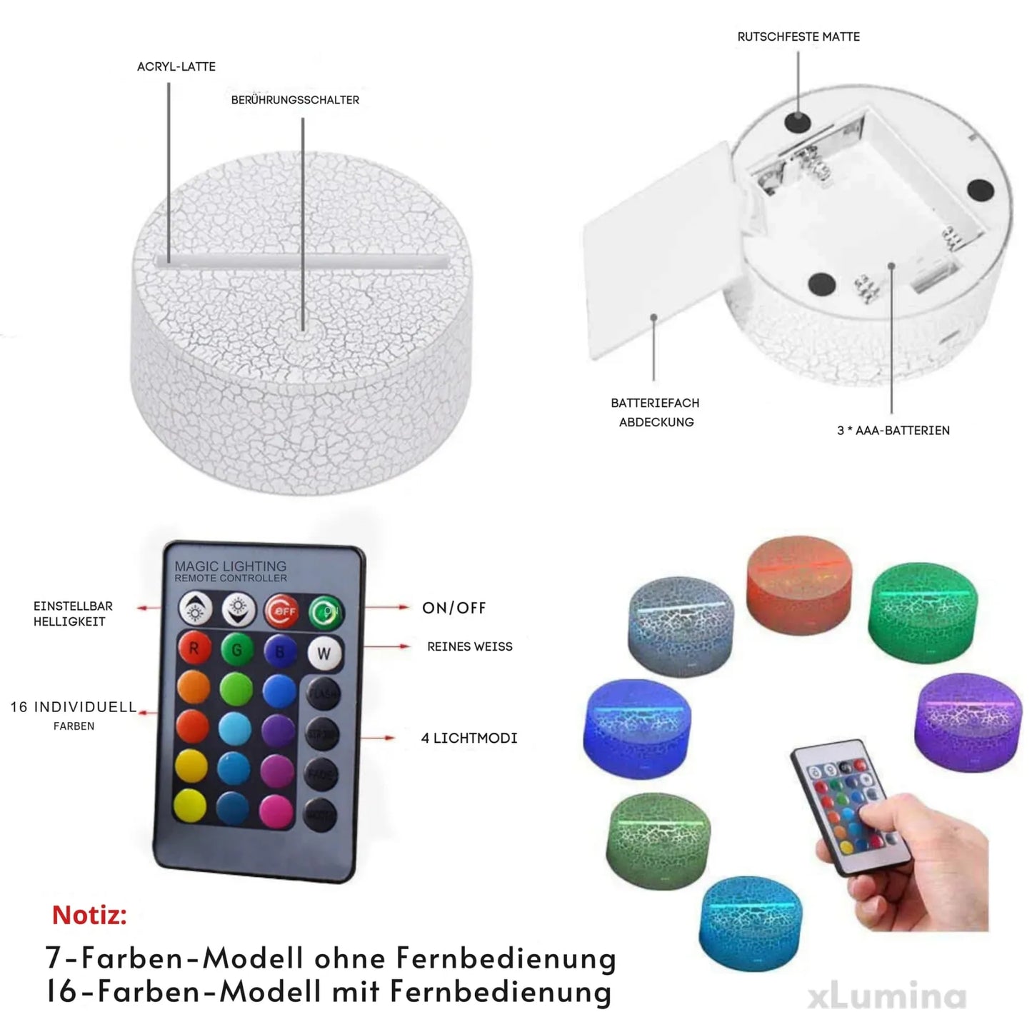 MagicColor – LED Nachtlampje met Pauwen Effect | Kleurenwisselende Tafellamp