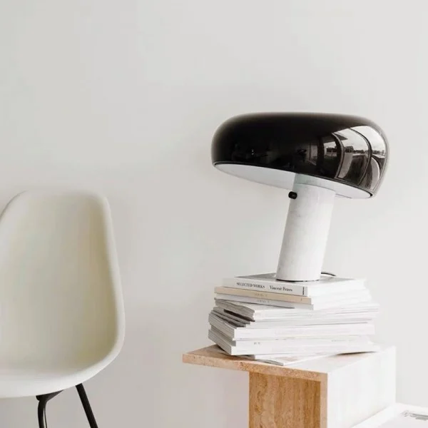 SnoopyLamp | Elegante tafellamp van metaal, glas en marmer