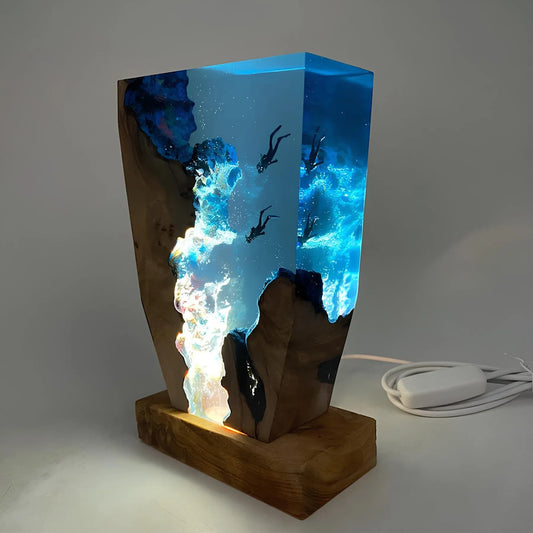 OceanDepths - Oceaan karst duiker tafellamp