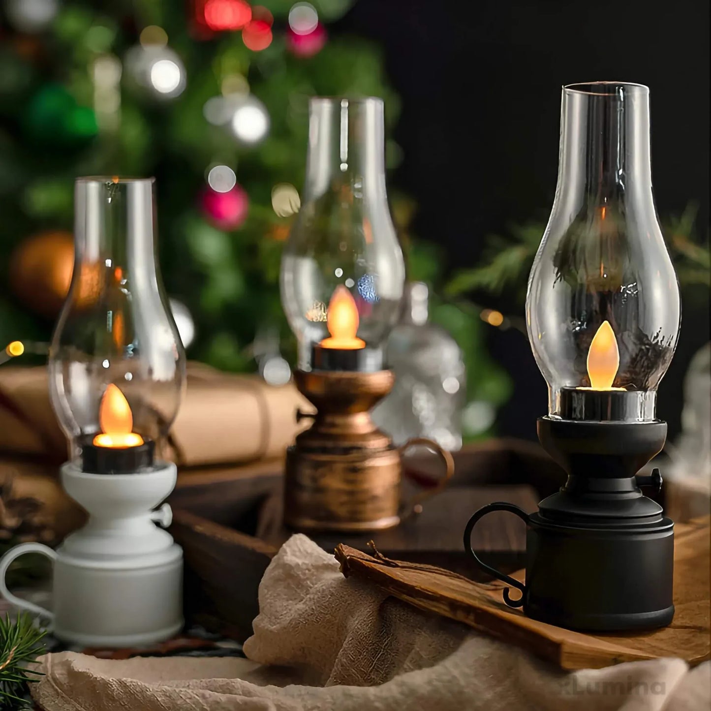 RetroFlame - Elektronische vintage petroleumlamp