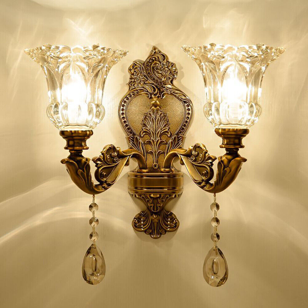 LumiHeritage | Elegante vintage gouden wandlamp