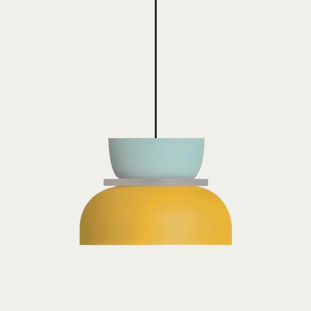 Dulcy Scandinavische hanglamp met kleurblok