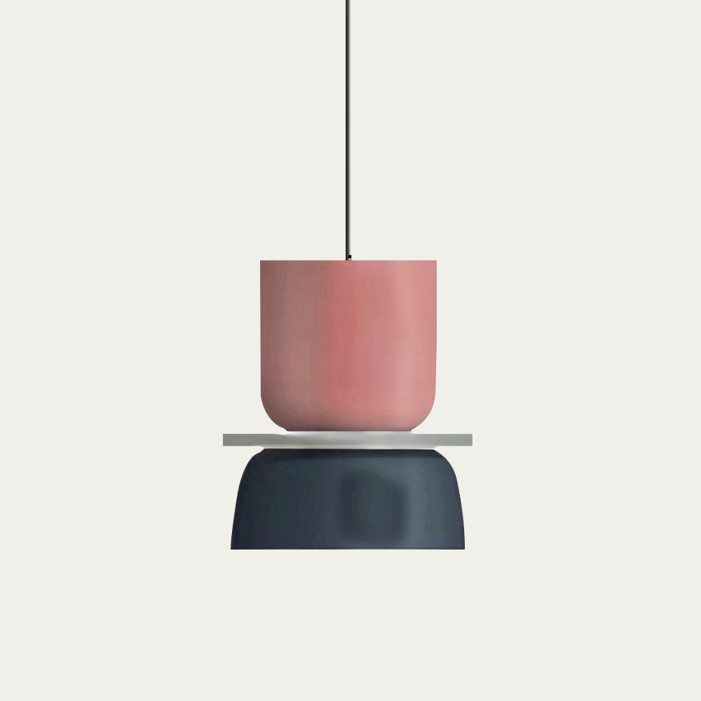 Dulcy Scandinavische hanglamp met kleurblok