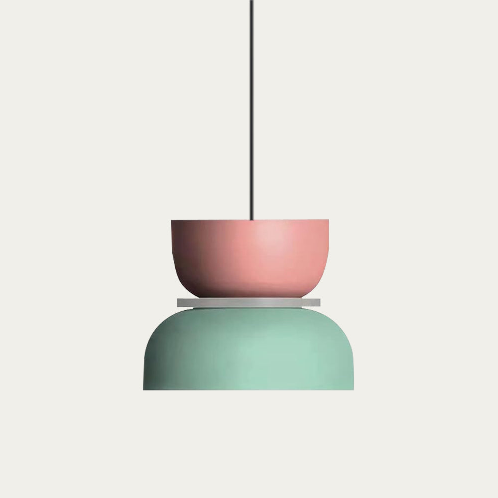 Dulcy | Scandinavische Hanglamp met Kleurblok Ontwerp – Moderne Macaron Stijl & Acryl Lampenkap