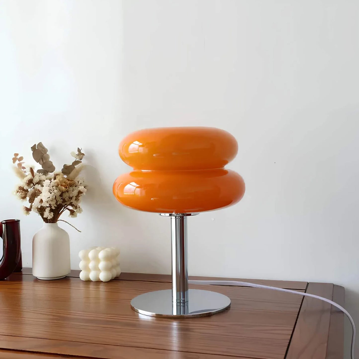 SweetGlow - Macaron glazen tafellamp