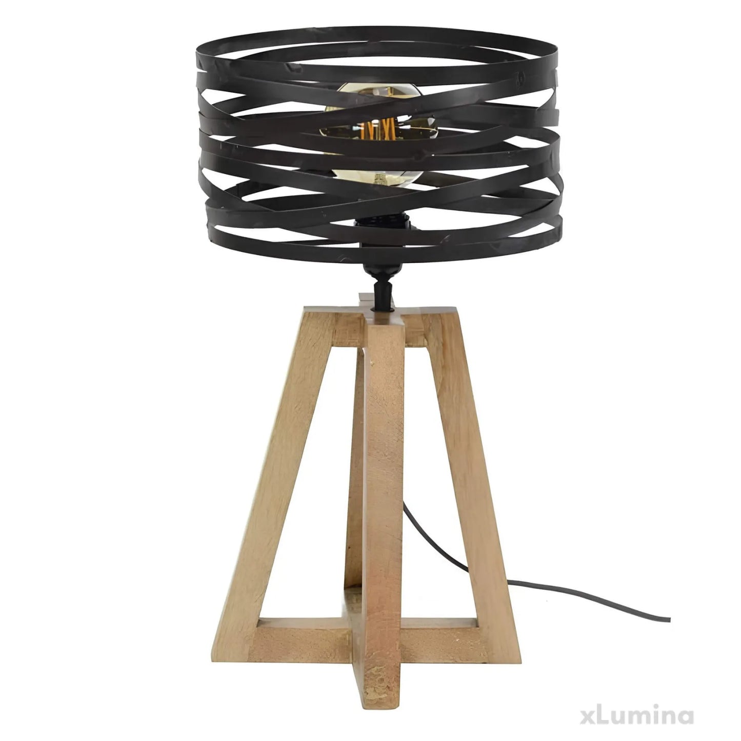 Twist lamp - houten tafellamp