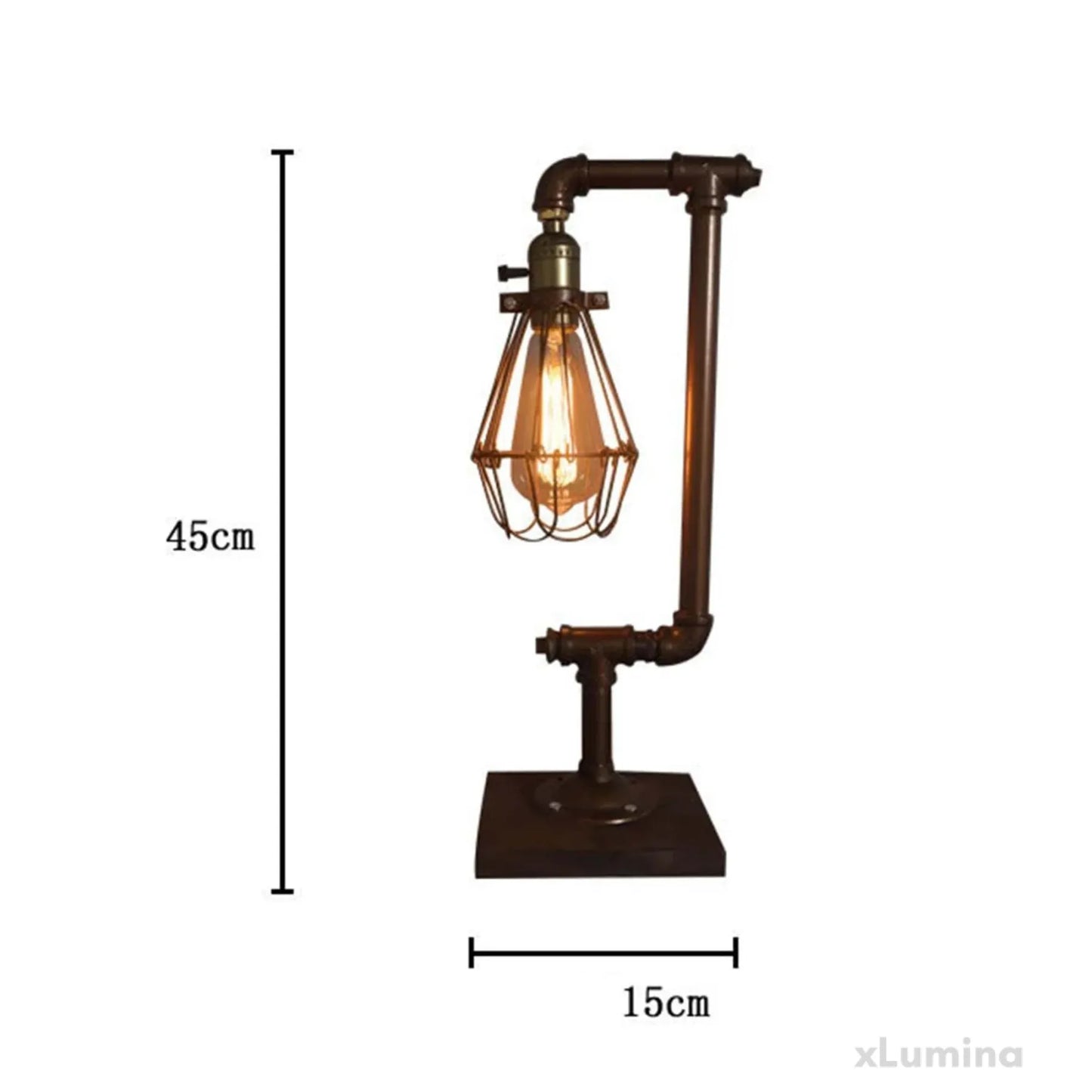 VintageEssence - Vintage metalen tafellamp