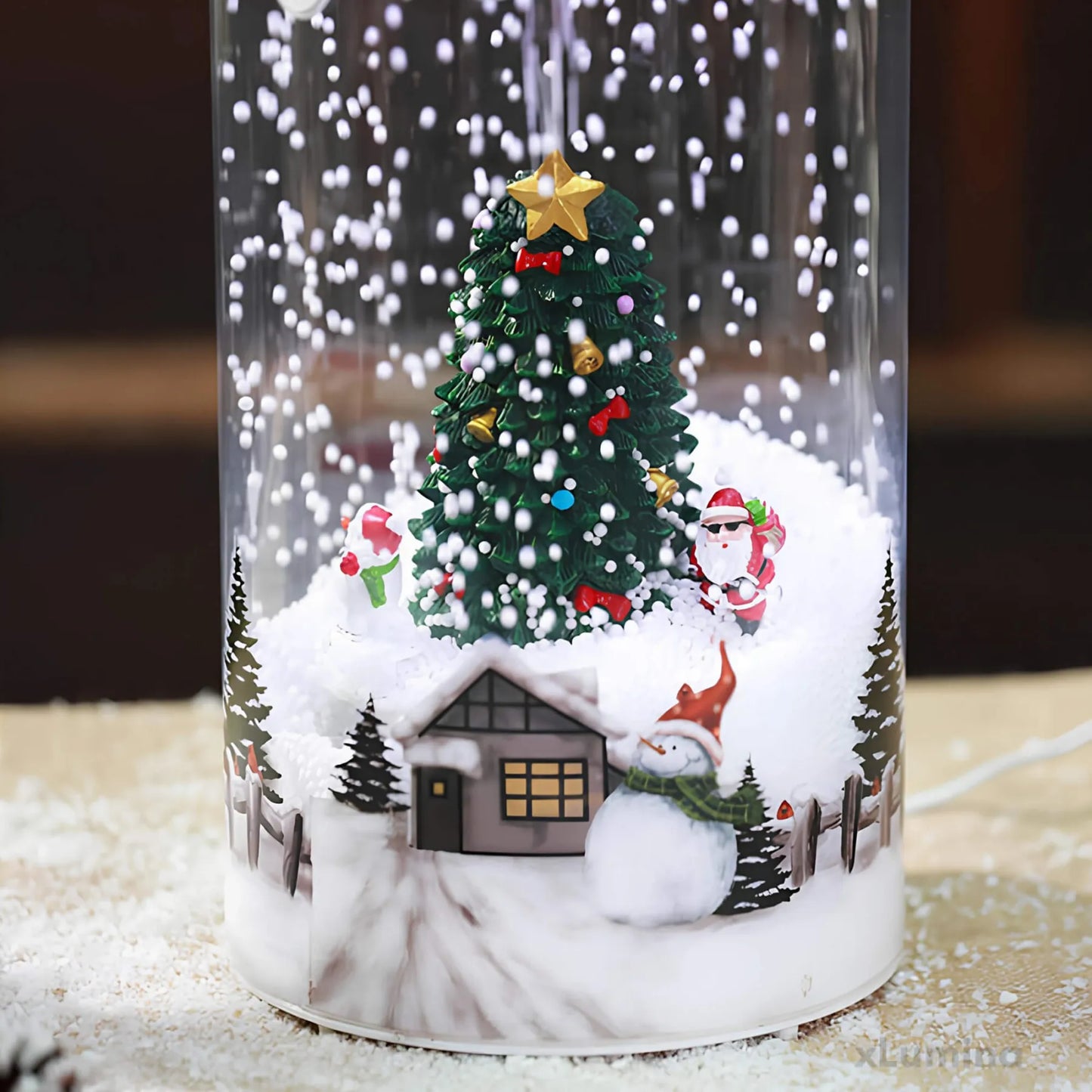 Kerstboom lamp - Sneeuwpop tafellamp