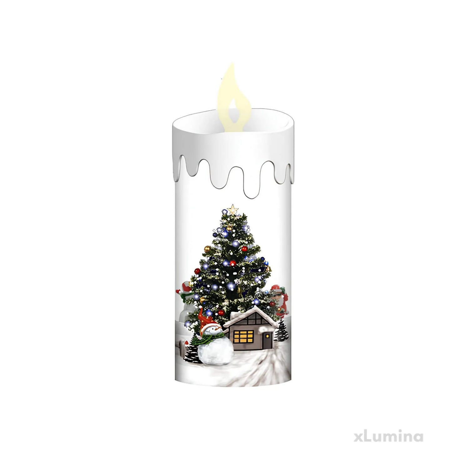 Kerstboom lamp - Sneeuwpop tafellamp