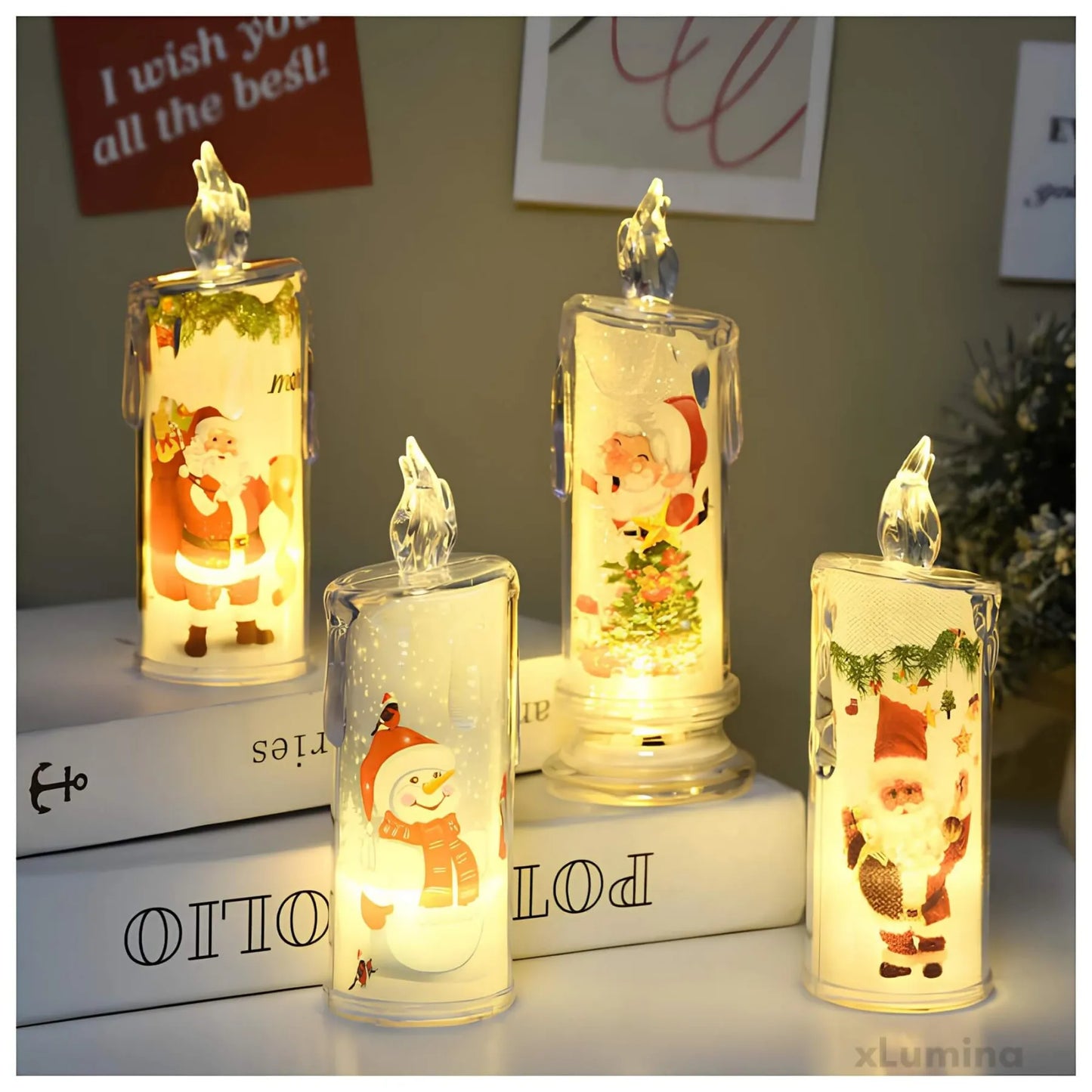 Kerstkaars - LED lamp