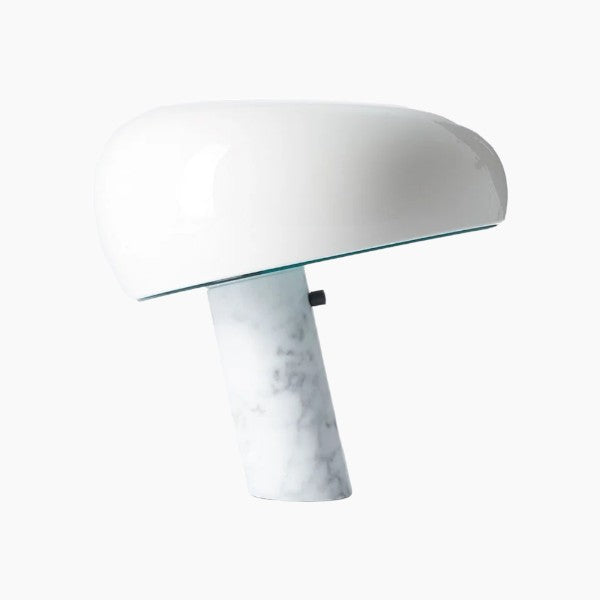 SnoopyLamp | Elegante tafellamp van metaal, glas en marmer