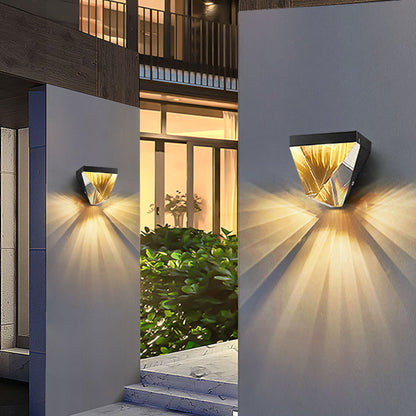 PrismaGlow | Gouden diamanten wandlamp