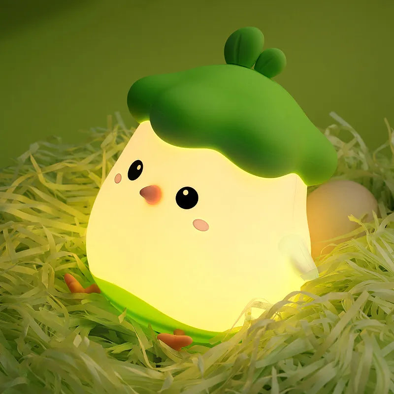 Soft Cabbage Silicone Chirp Night Light