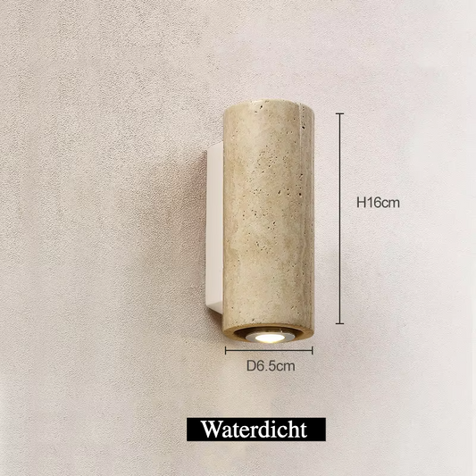 Modern Luxe Wandlamp in Natuursteen