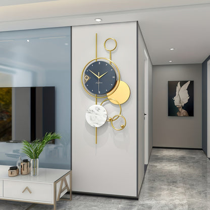 Ornari | Moderne Gouden Metalen Wandklok