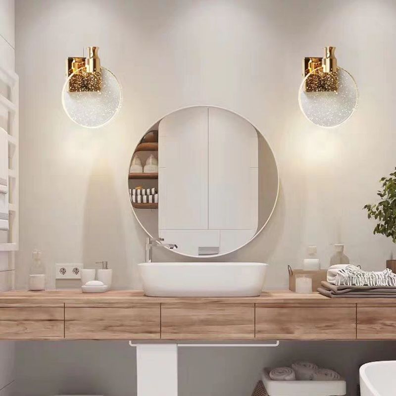 GlintSphere | Ronde kristallen wandlamp
