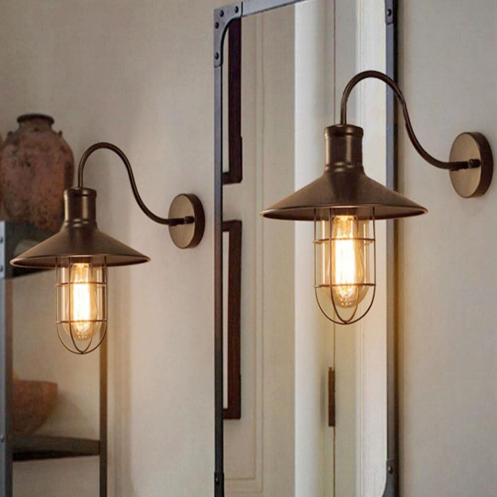 BarnBright | Klassieke raster wandlamp
