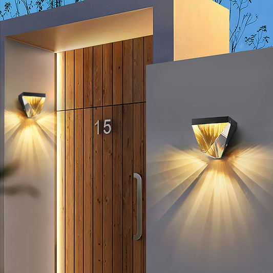 PrismaGlow | Gouden diamanten wandlamp