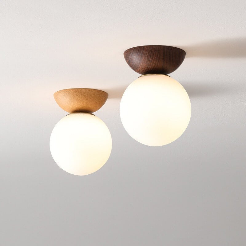 Hikari Plafondlamp – Minimalistische LED Lamp met Houten Frame