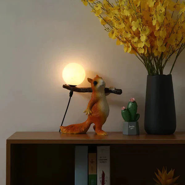 GlimmerBranch | Op de natuur geïnspireerde eiken design tafellamp
