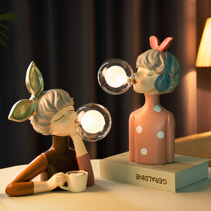 Artisan Sisters | Handgemaakte Tafellamp – Elegante Houten Voet & Luxe Textiel Lampenkap