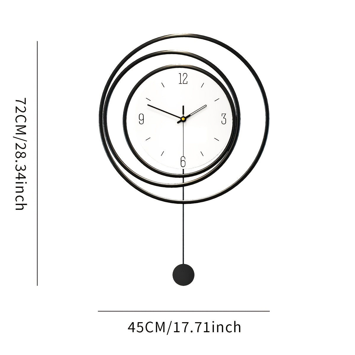 Bravaro | Moderne Minimalistische Metalen Wandklok