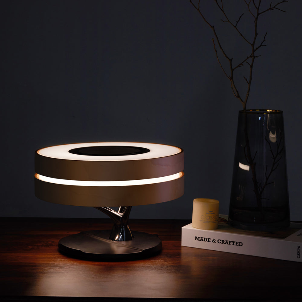Veylix | Bureaulamp met luidspreker en draadloze oplader
