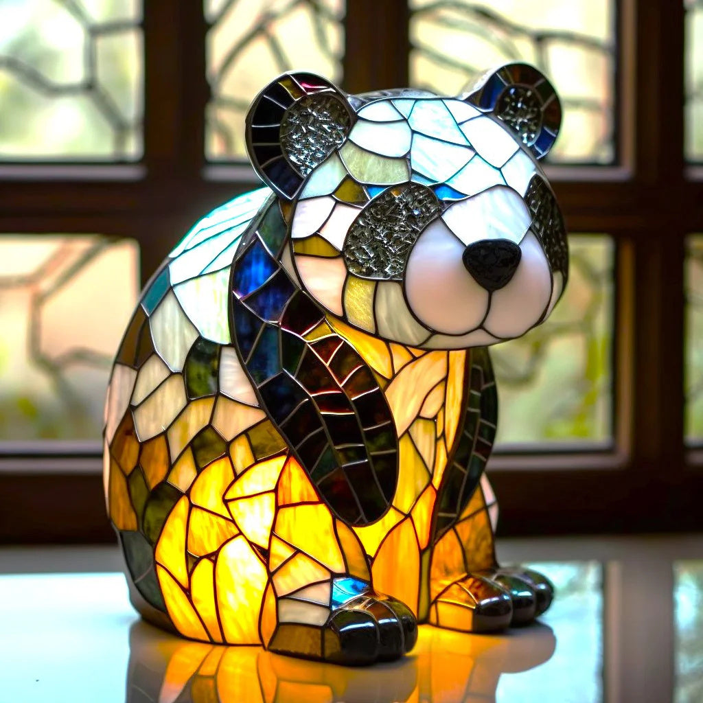 LumiPet | Sfeervolle Dieren Lamp | Glas In Lood Stijl