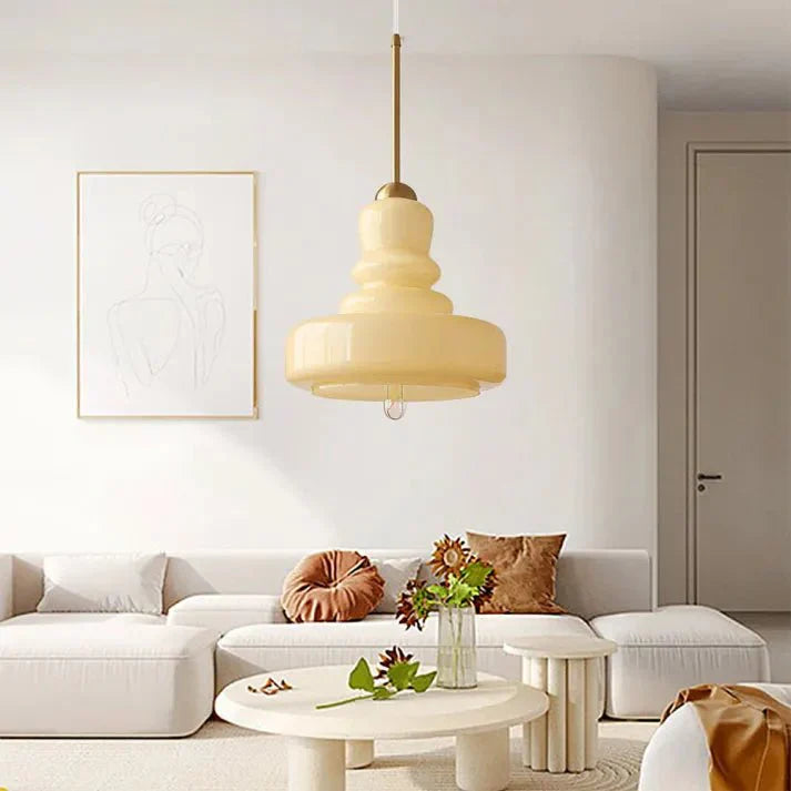 FormaLume | Elegant Gevormde Bauhaus Glazen Plafondlamp