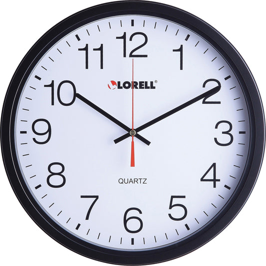 SILENZA - Moderne zwarte glaswandklok met stil uurwerk