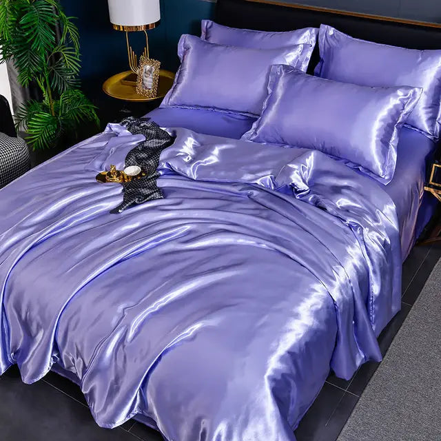 SilkSerenity | Luxe Effen Dekbedovertrek