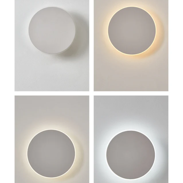Moon | Ronde Metalen Led Muur Lamp