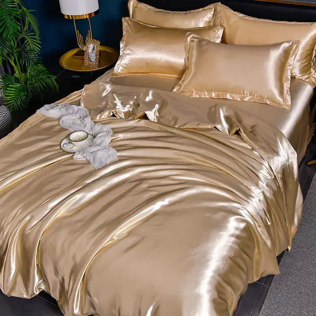 SilkSerenity | Luxe Effen Dekbedovertrek