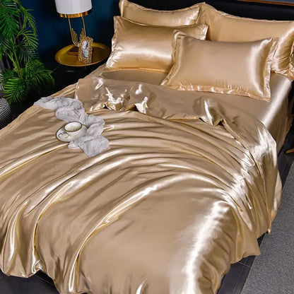 SilkSerenity | Luxe Effen Dekbedovertrek