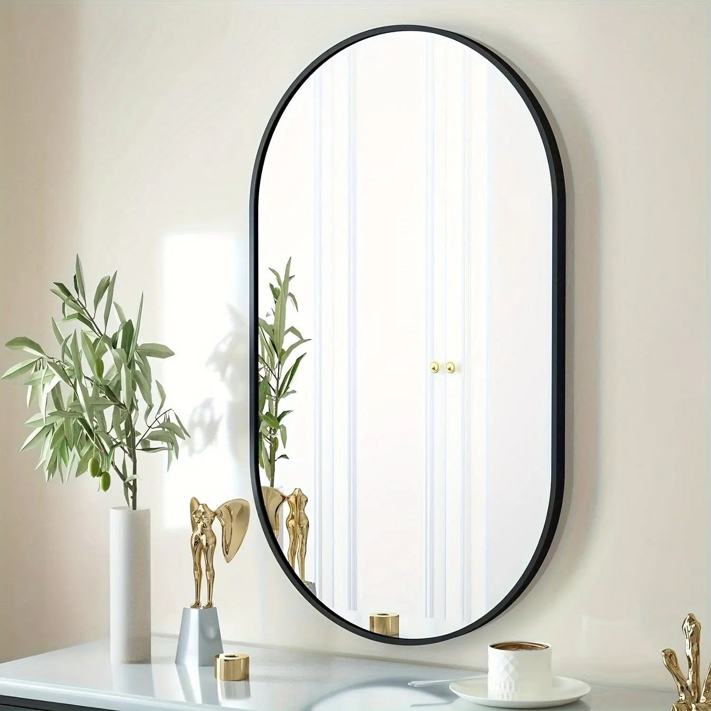 Nordic Style - Ovale spiegel voor in huis