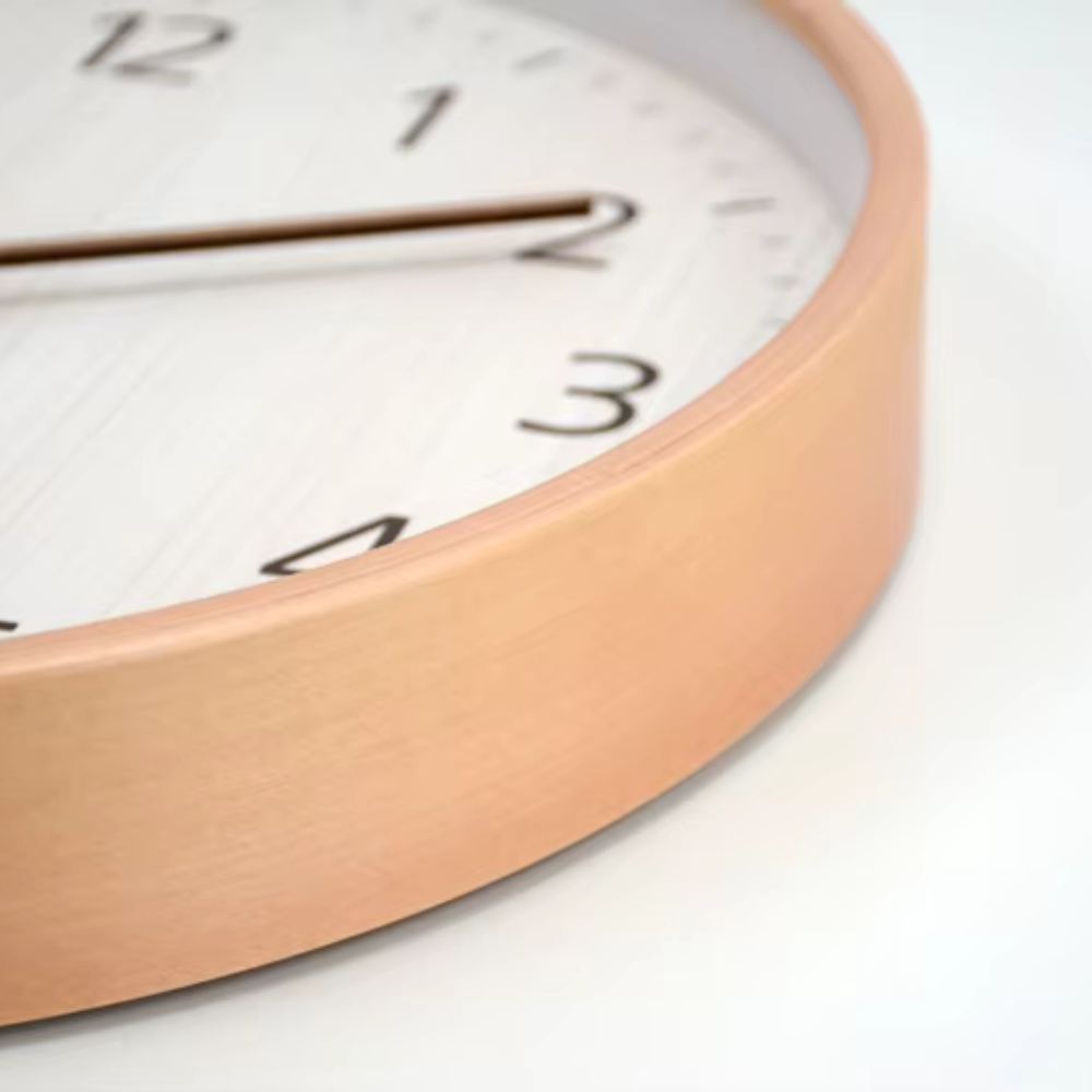 Modern Solid Wood Wall Clock Nordic Design